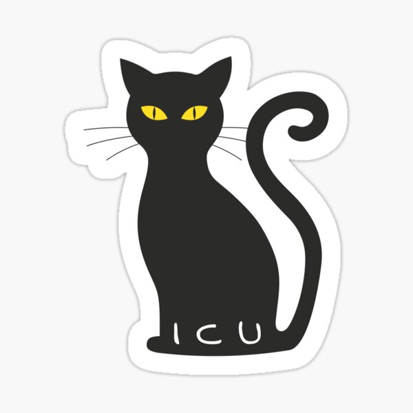 "Funny cat sticker" Sticker for Sale by Lolagallery Redbubble