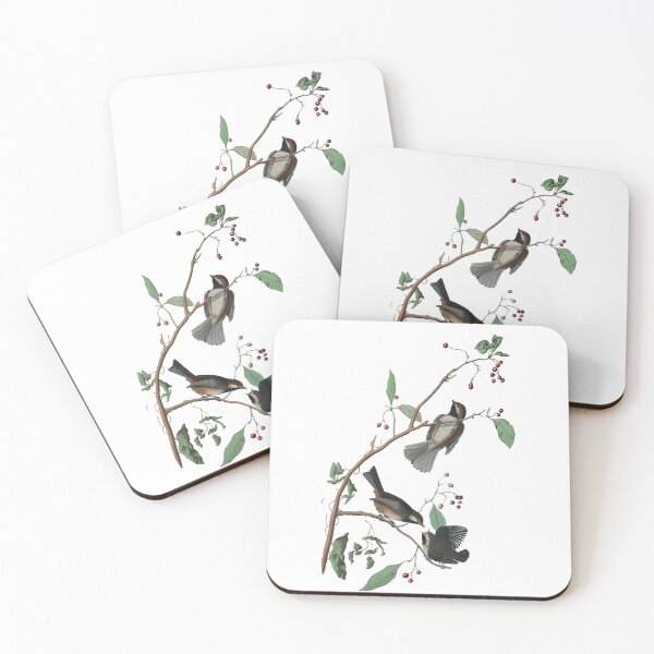 Item preview, Titmouse Birds on Berry Tree designed and sold by mycloudzdesign.