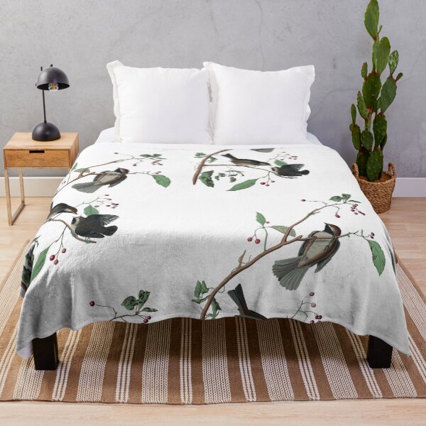 Item preview, Titmouse Birds on Berry Tree designed and sold by mycloudzdesign.