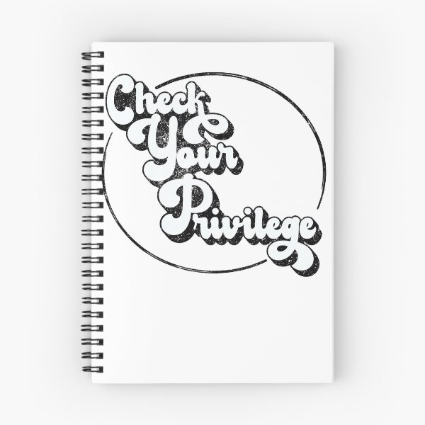 Item preview, Check Your Privilege (White on Black Text) designed and sold by Roger-C.