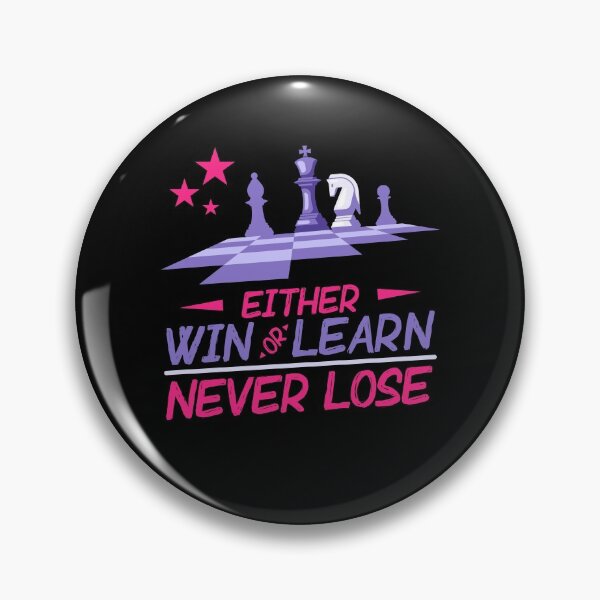 Item preview, Either Win or Learn designed and sold by ChessMadness.