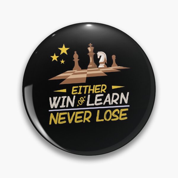 Item preview, Either Win or Learn designed and sold by ChessMadness.