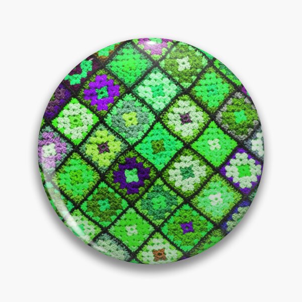 Item preview, Crochet granny square pattern -luminous green designed and sold by Amalzaki.