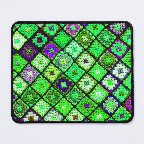 Item preview, Crochet granny square pattern -luminous green designed and sold by Amalzaki.