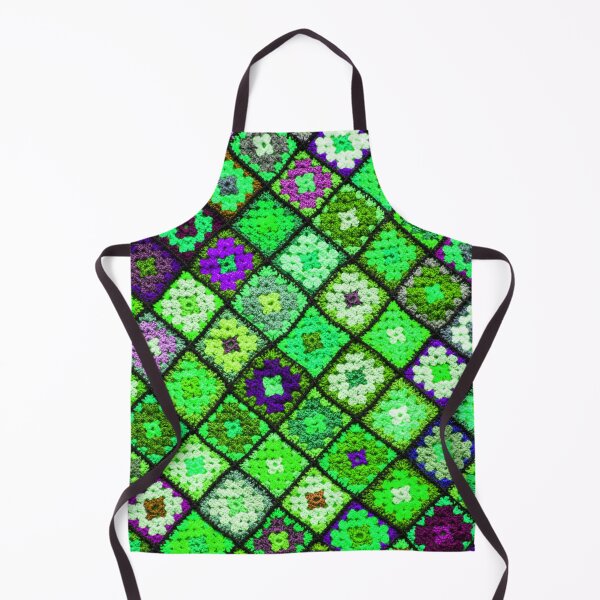 Item preview, Crochet granny square pattern -luminous green designed and sold by Amalzaki.