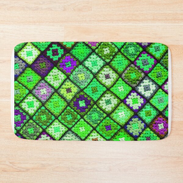 Item preview, Crochet granny square pattern -luminous green designed and sold by Amalzaki.