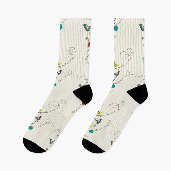 Item preview, Colorful Whimsical Summer Red, Teal and Yellow Birds with Swirls © fatfatin designed and sold by fatfatin.