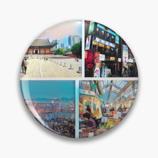 Item preview, Seoul Landmarks designed and sold by Sofia-Draws.