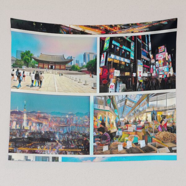Item preview, Seoul Landmarks designed and sold by Sofia-Draws.