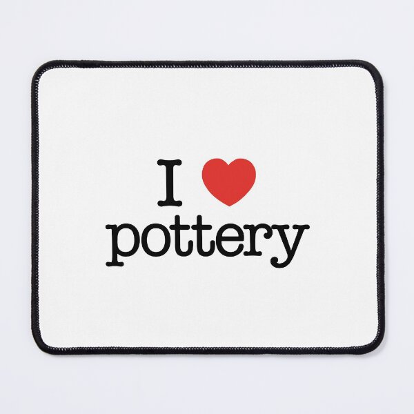 Artikelvorschau, I love pottery. Funny gift idea. I heart pottery. Best present for pottery fans. entworfen und verkauft von shirtpress.