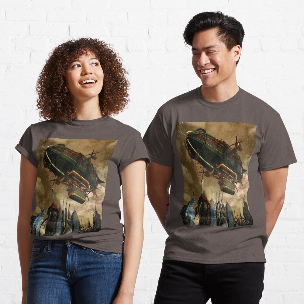 Steampunk Airship 3 Classic T-Shirt
