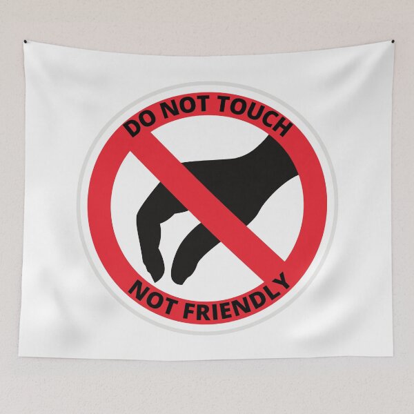 Item preview, Not Friendly Do Not Touch designed and sold by AnnaAndVibes.