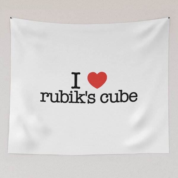 Item preview, I love rubik's cube. Funny gift idea. I heart rubik's cube. Best present for rubik's cube fans. designed and sold by shirtpress.