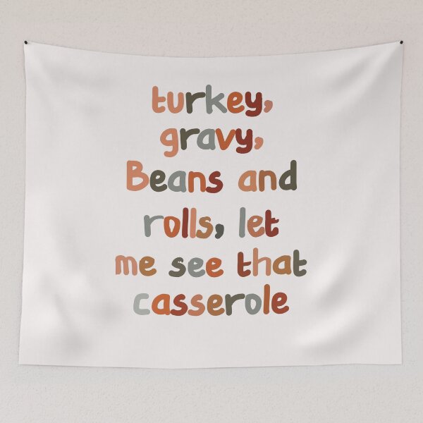 Item preview, cute turkey gravy, beans and rolls let me see that casserole designed and sold by Jake  Knifer.