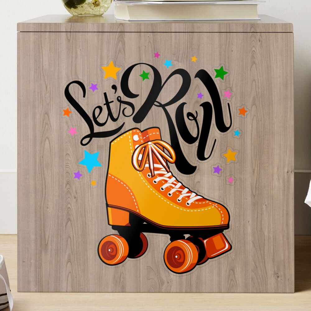 Retro Rainbow Roller Skates Let The Good Times Roll Yellow Duffle