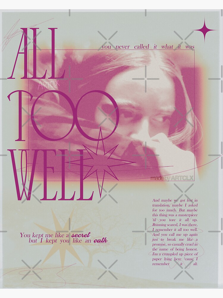 all-too-well-song-poster-sticker-for-sale-by-artclx-redbubble