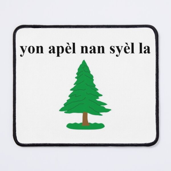 Item preview, Drapo Pye Pine Ayisyen (Hatian Pine Tree Flag) designed and sold by JonathanR1994.