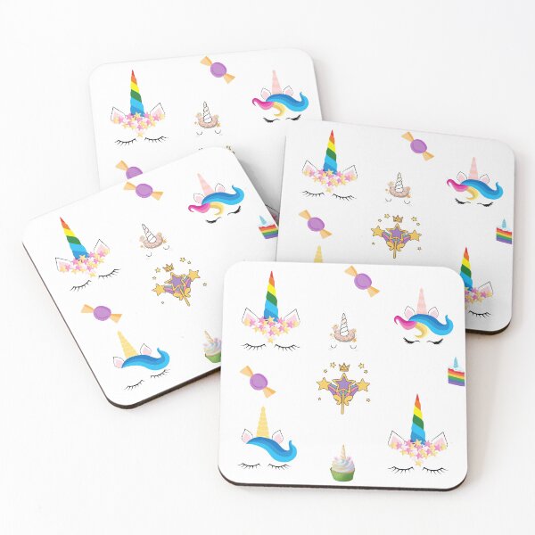 Item preview, unicorns are cool pattern - Moody unicorn - sweet unicorn - rainbow designed and sold by Amalzaki.