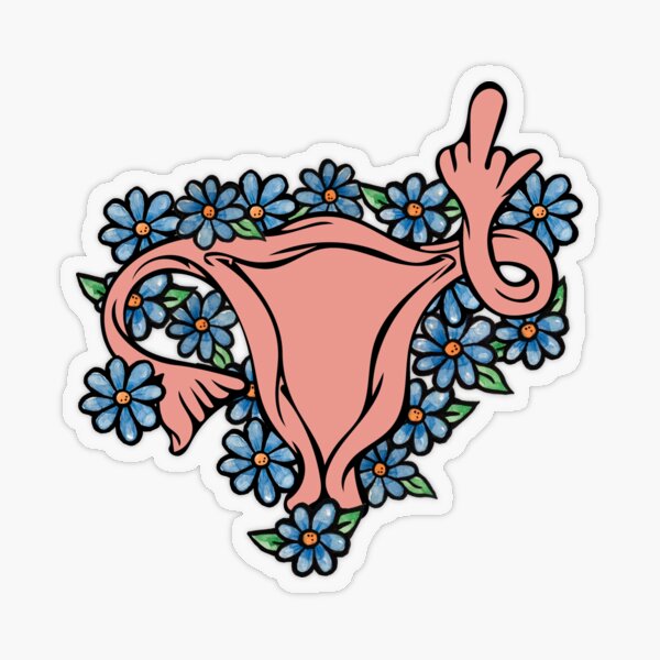 Item preview, Middle Finger Uterus Pro-choice Feminist designed and sold by Boog Monst .