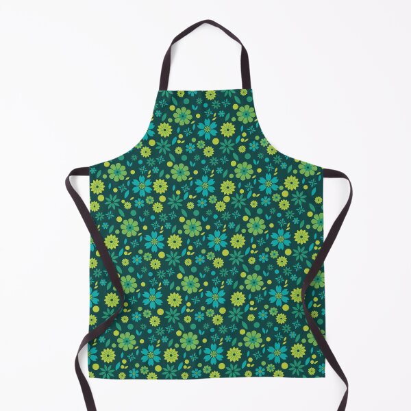 Item preview, Green Blue Geometric Flower Pattern designed and sold by DESIGNNATS.