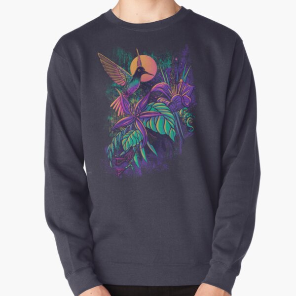 Purple Garden Pullover Sweatshirt