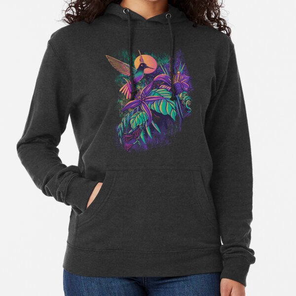 Lila Garten Leichter Hoodie