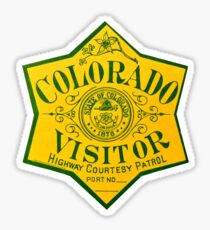 Colorado Visitor Highway Patrol Vintage Decal Sticker