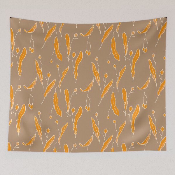 Item preview, Linden seeds (4), autumn pattern (on beige b/g) designed and sold by Irina Ivanova.