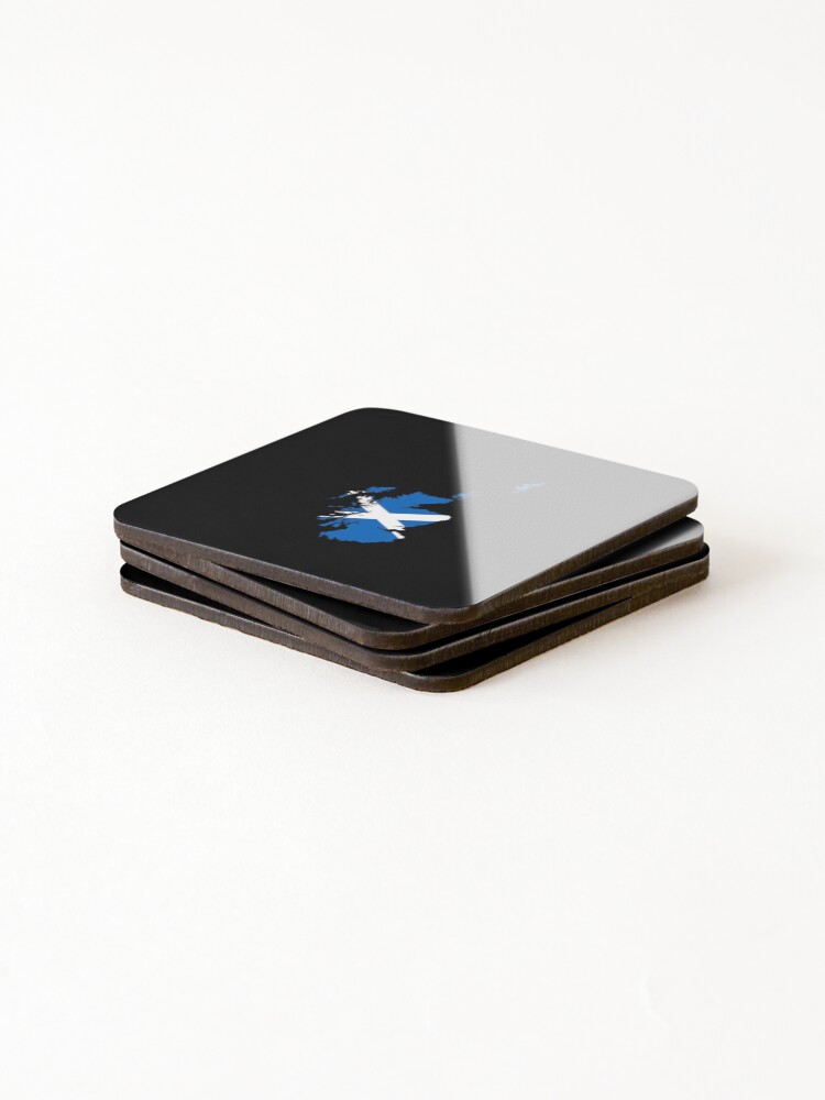 Thumbnail 4 of 5, Coasters (Set of 4), Scotland Flag Map designed and sold by RBEnt.