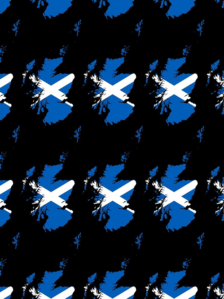 Thumbnail 3 of 3, Scarf, Scotland Flag Map designed and sold by RBEnt.