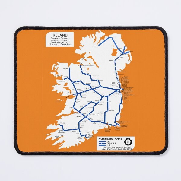 Item preview, Irish Rail Map 1969 designed and sold by traincrewdesign.