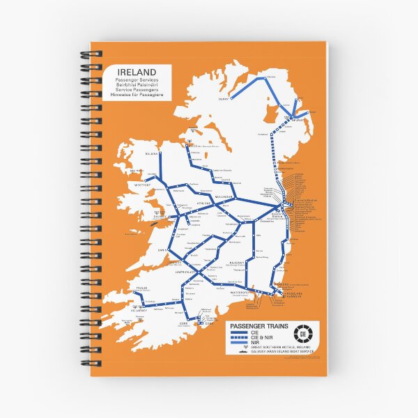 Item preview, Irish Rail Map 1969 designed and sold by traincrewdesign.