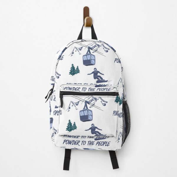 Item preview, Snowboarding Powder to the People Ski Lift Resort Winter Sports designed and sold by TheInkElephant.