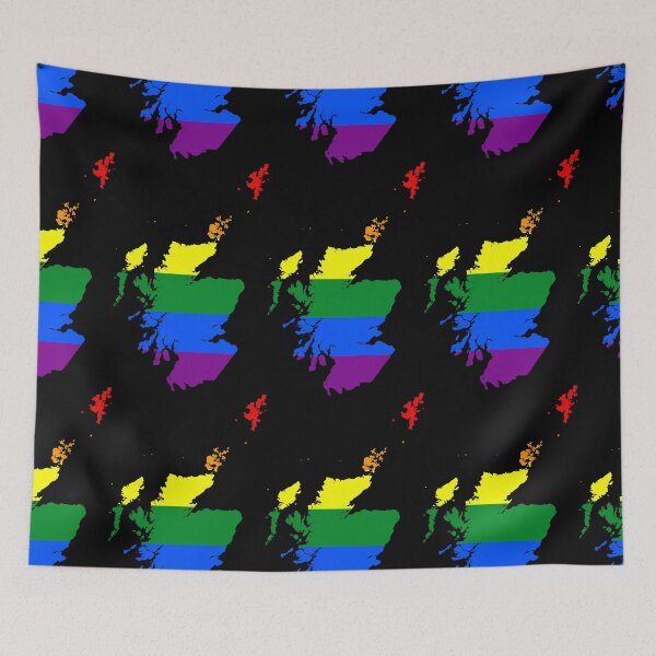 Item preview, LGBT Flag Scotland Map  designed and sold by RBEnt.