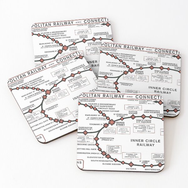 Item preview, London Transport Style - Metropolitan Railway Carriage Map 1929 designed and sold by traincrewdesign.