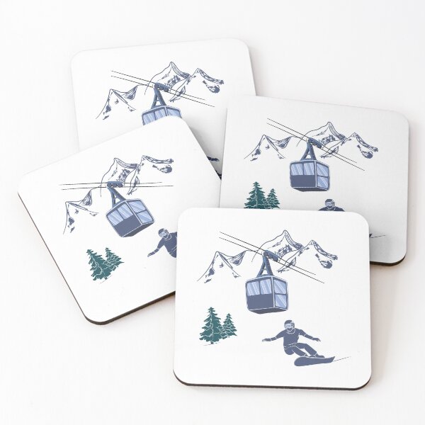 Item preview, Snowboarding Powder to the People Ski Lift Resort Winter Sports designed and sold by TheInkElephant.