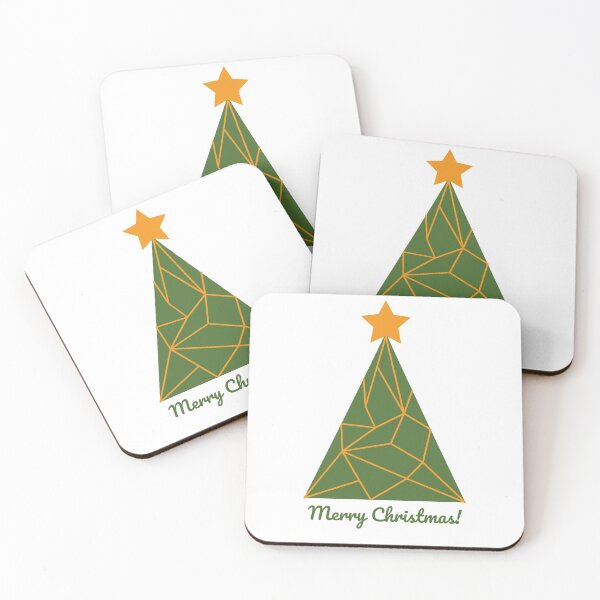 Item preview, Merry Christmas - Polygon Christmas Tree designed and sold by 2-Of-A-Kind.