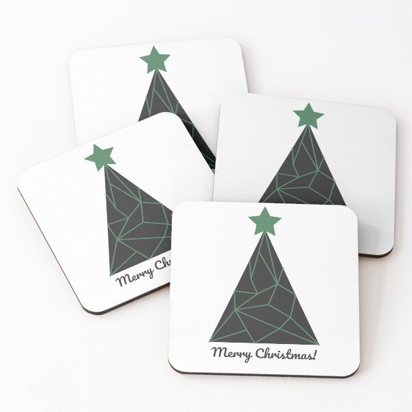 Item preview, Merry Christmas - Polygon Christmas Tree designed and sold by 2-Of-A-Kind.