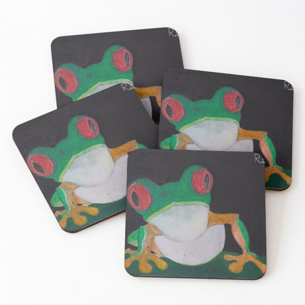 Item preview, Red eyed green frog designed and sold by Rebekah Gavra.