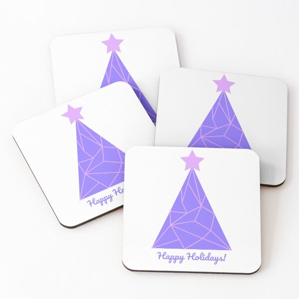 Item preview, Happy Holidays & Merry Christmas - Polygon Christmas Tree designed and sold by 2-Of-A-Kind.