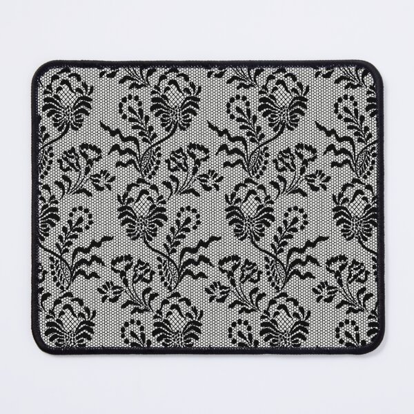Item preview, Black Lace Floral Damask Gray designed and sold by funnytshirtemp.