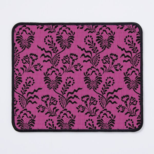 Item preview, Pink Black Lace Floral damask designed and sold by funnytshirtemp.