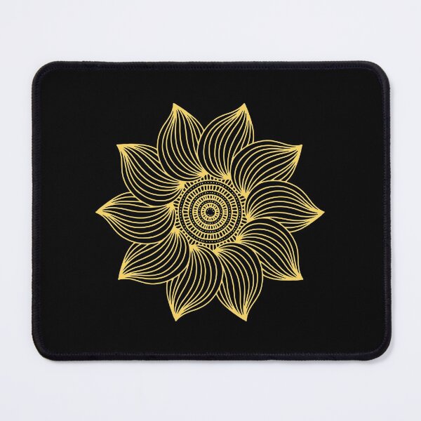 Item preview, Sunflower Golden Mandala Beautiful Yellow Flowers designed and sold by funnytshirtemp.