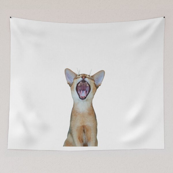 Item preview, portrait of a funny Abyssinian Cat designed and sold by vilma3000.