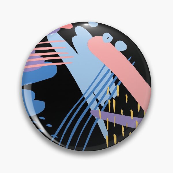 Item preview, Bright and Bold Colourful Abstract Pattern in Blue, Pink, Black and Yellow designed and sold by JulieSouster.