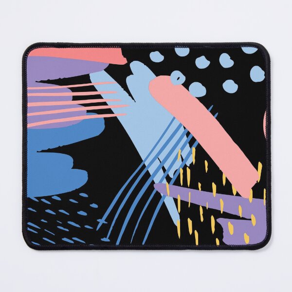 Item preview, Bright and Bold Colourful Abstract Pattern in Blue, Pink, Black and Yellow designed and sold by JulieSouster.