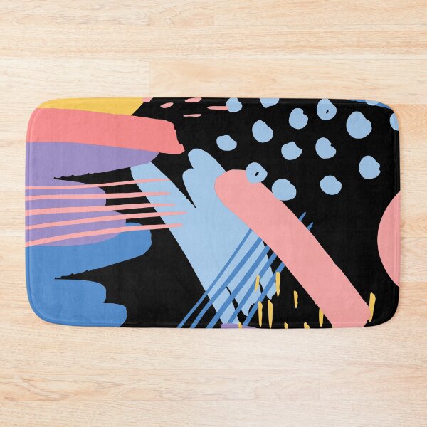 Item preview, Bright and Bold Colourful Abstract Pattern in Blue, Pink, Black and Yellow designed and sold by JulieSouster.