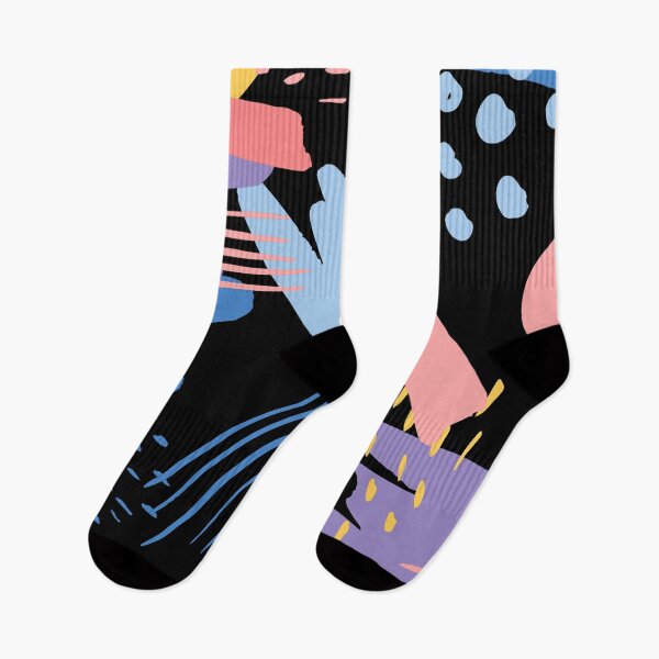 Item preview, Bright and Bold Colourful Abstract Pattern in Blue, Pink, Black and Yellow designed and sold by JulieSouster.