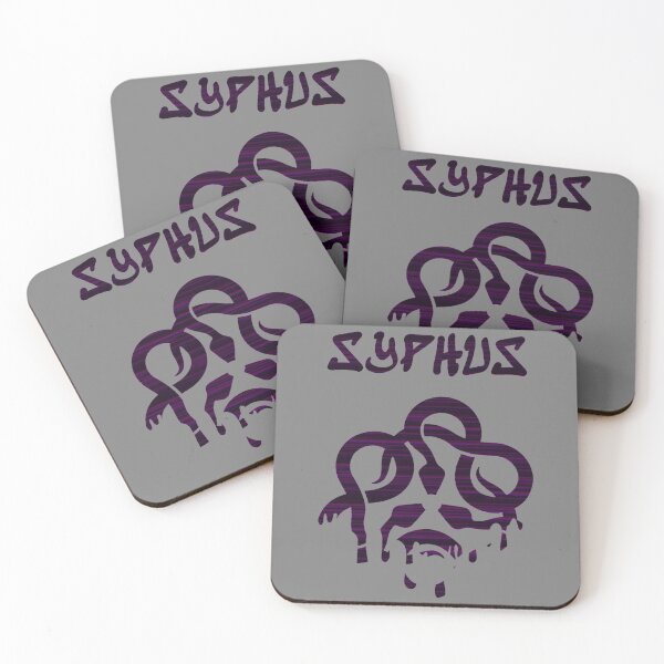 Item preview, syphus dripping glitch logo purple designed and sold by YOStudios.