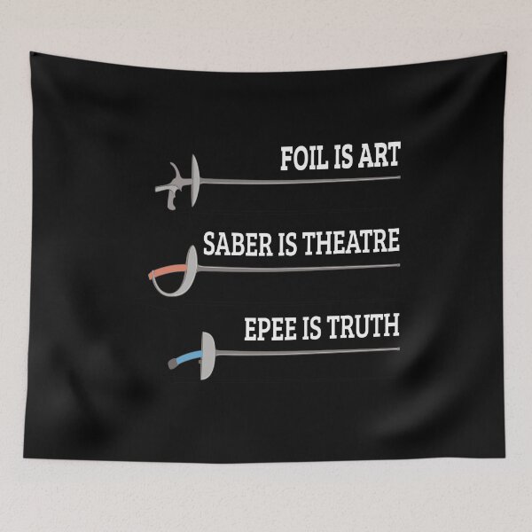 Item preview, Foil Is Art Fencing Fencer Epee Fencing designed and sold by MooonTees.